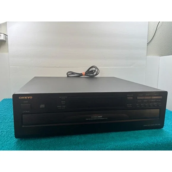 Onkyo DX-C340 6-CD Carousel Changer Player Black Vintage 1998 DXC340 - No Remote - Picture 2 of 12